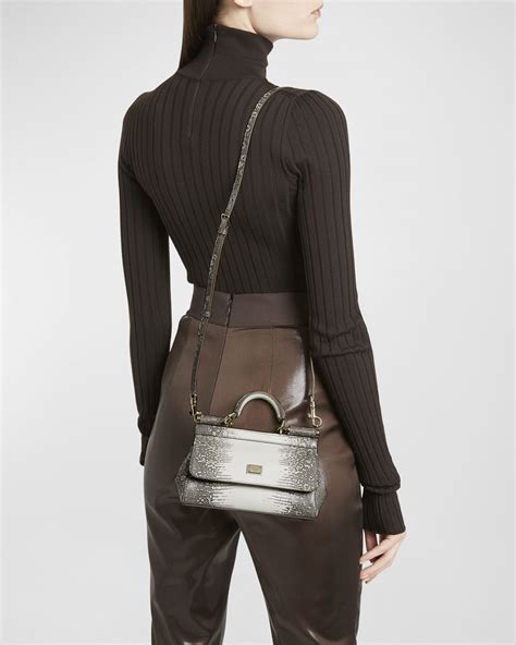 sicily lizard top handle bag.